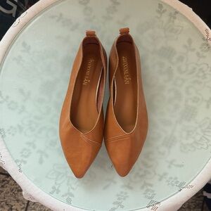 Brown Pointed Loafers